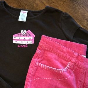 Gymboree Sweet Treats Shirt & Pants 12
